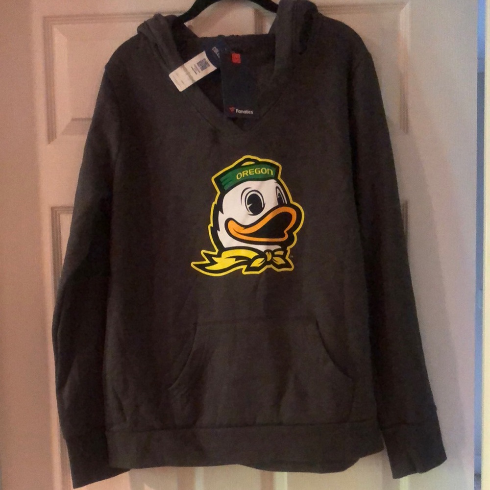 Fanatics Gray Oregon Ducks women’s Hoodie size large